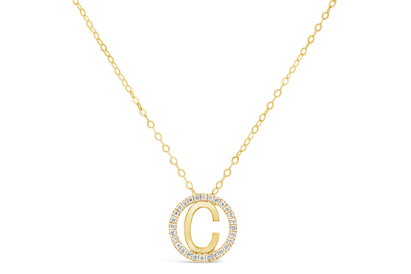 Clara By Martin Binder Diamond Initial Necklace